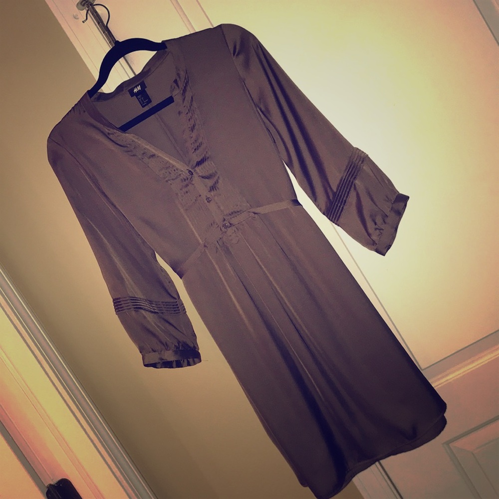 H&M Satin Shirt Dress